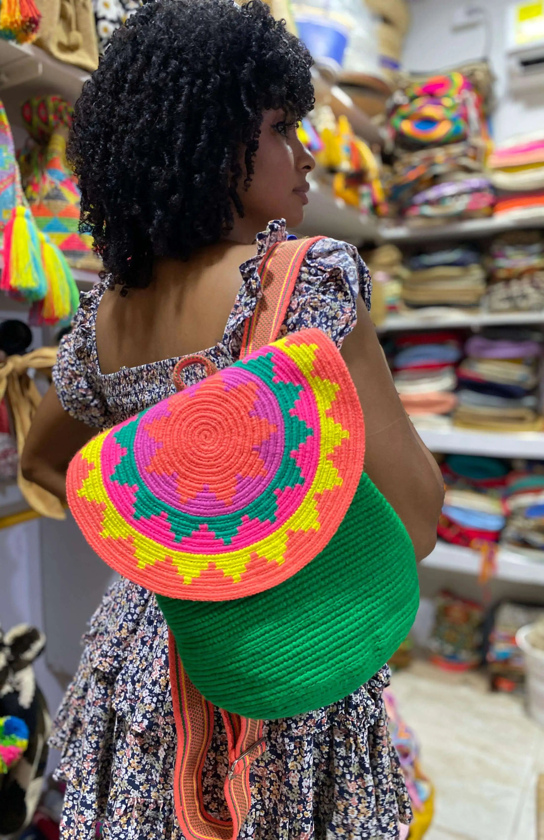 wayuu heritage, wayuu mochila, handcrafted backpack