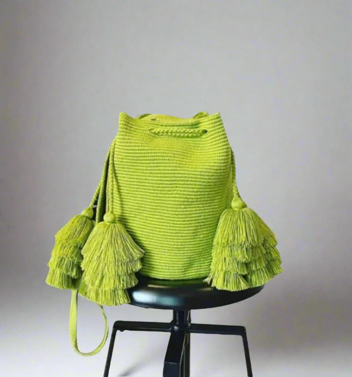 Lime Delight Bag - Handcrafted Vibrant Elegance