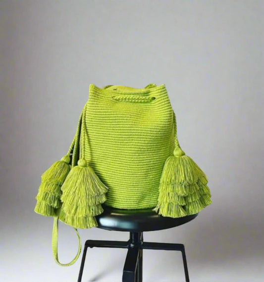 Lime Delight Bag - Handcrafted Vibrant Elegance