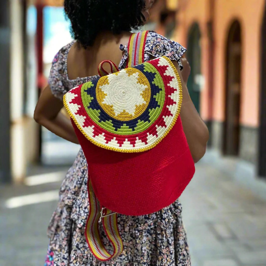 mochila wayuu, backpack, handmade, handcrafted