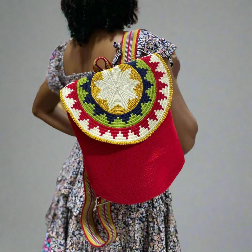 mochila wayuu, backpack, handmade, handcrafted