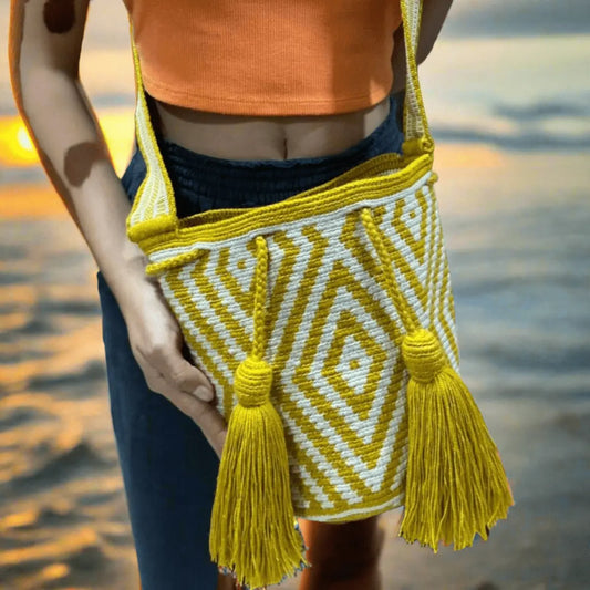 Sunlit Maze Bag - Bright Geometric Delight