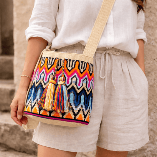Sunrise Fiesta - Handwoven Bag